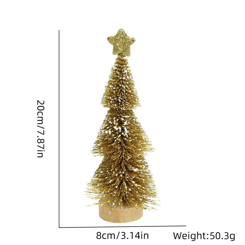 20CM Red Snow-Dusted Tree 5