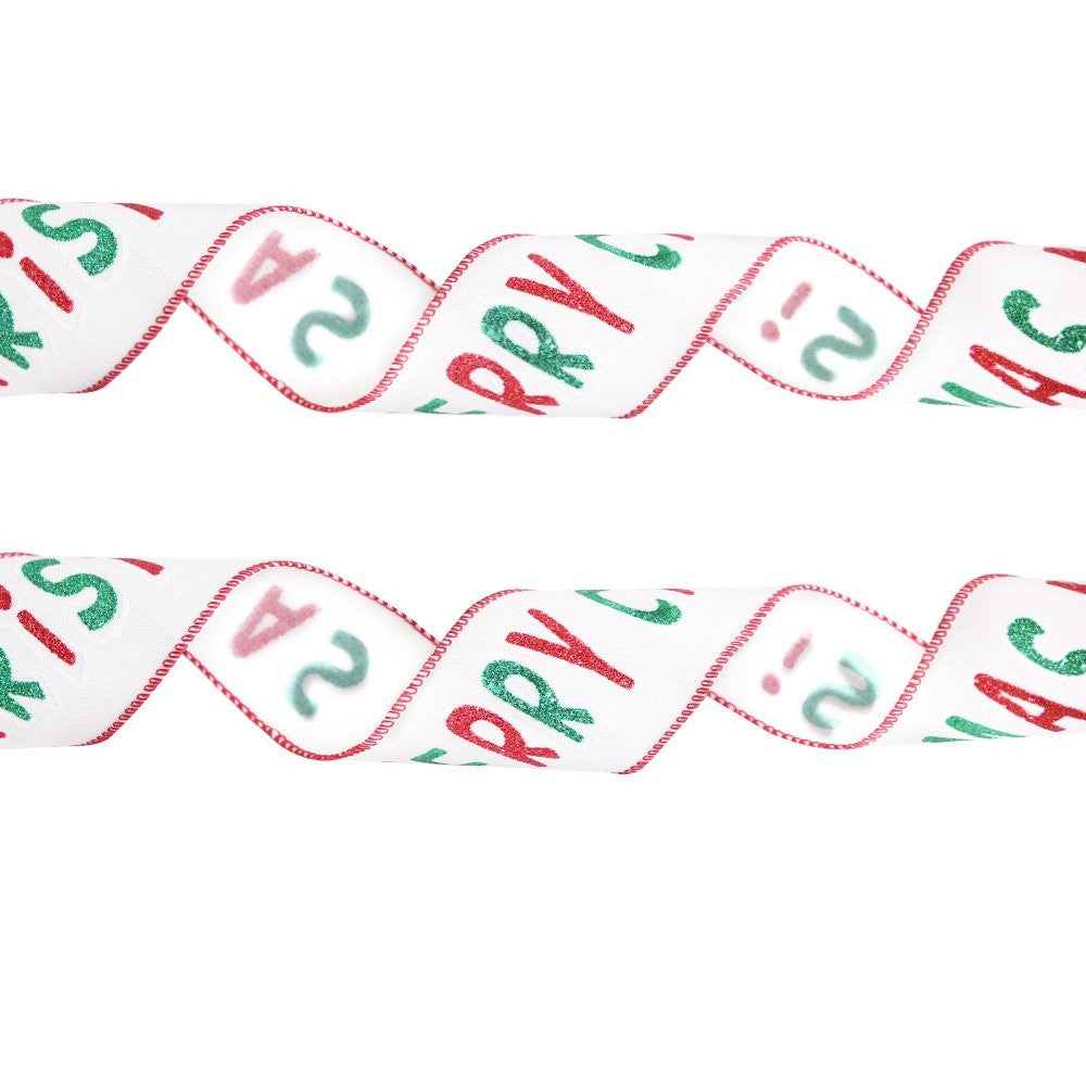 2m White Reindeer Ribbon 2