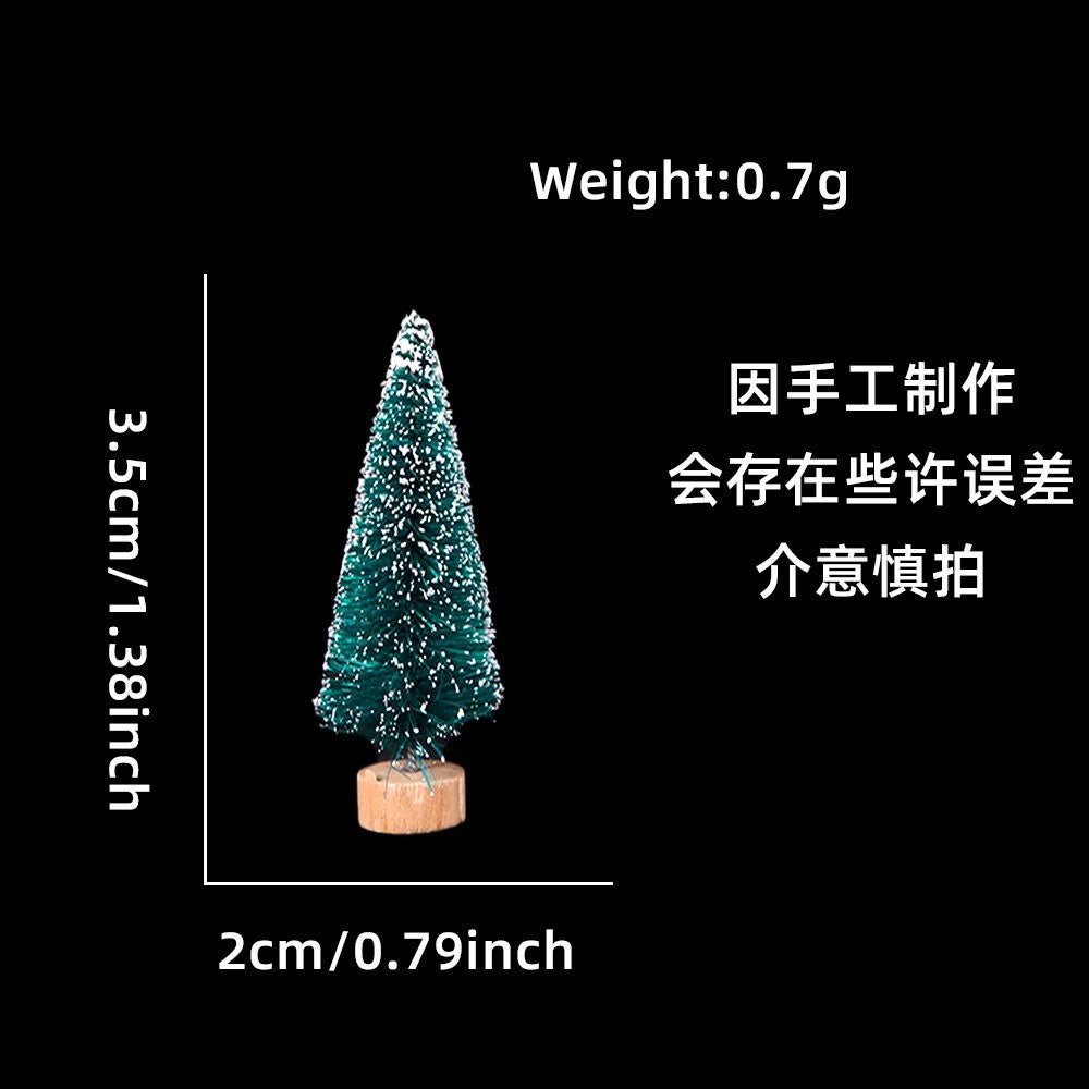 3.5CM Blue Green Color Tree