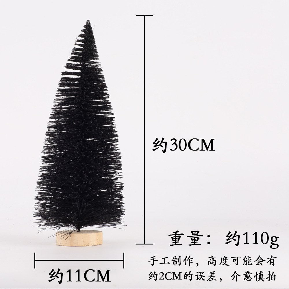 30CM Black Christmas Tree