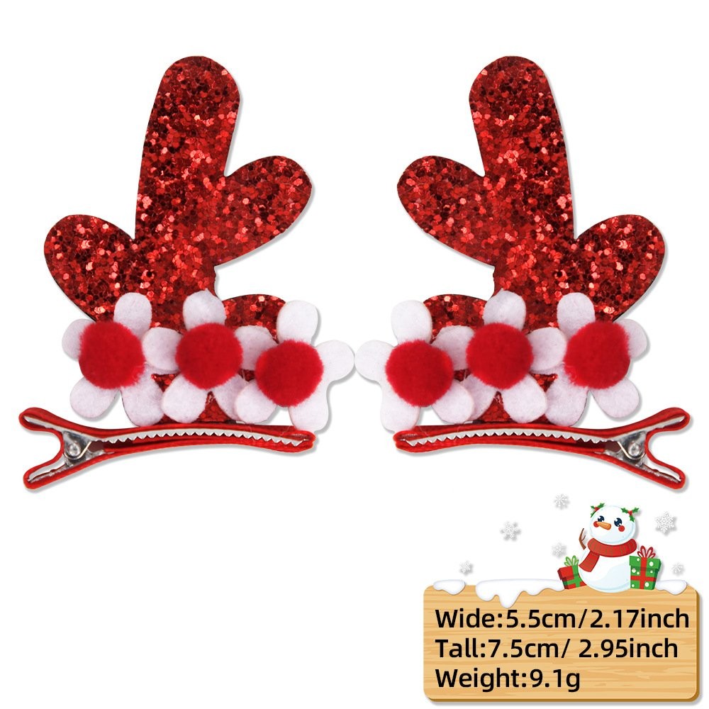 Antler Bell Bow Hair Clip 5