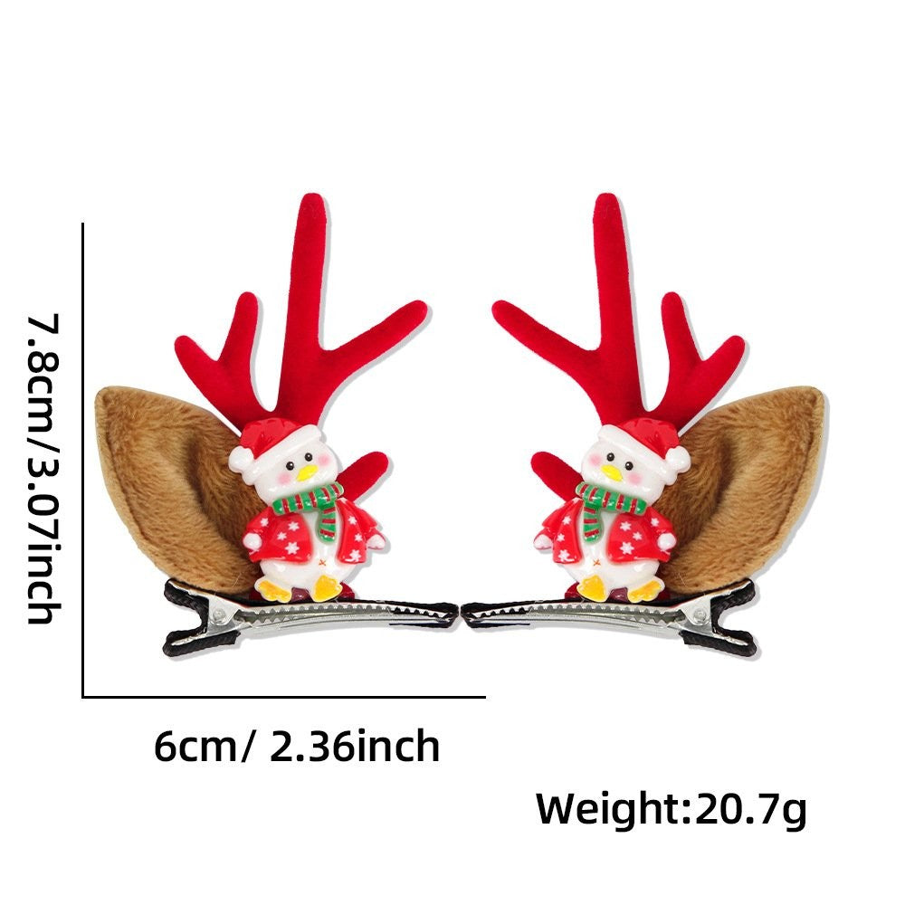 Antler Bow Clip Pair Hair Clip 6