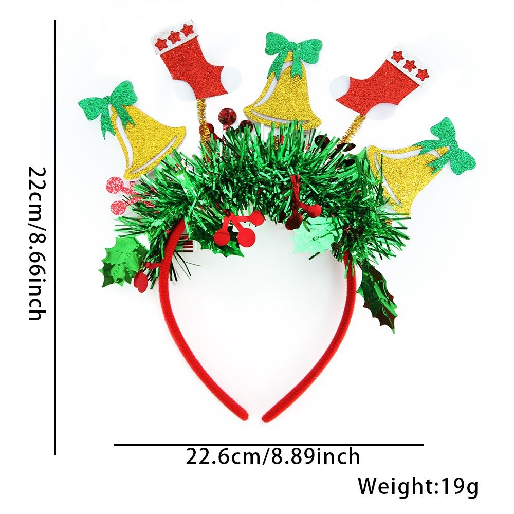 Bell Christmas Stocking Headband