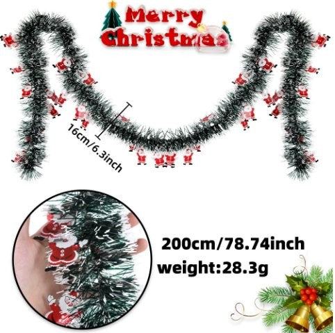 Bell Snow-Dusted White Tinsel 3