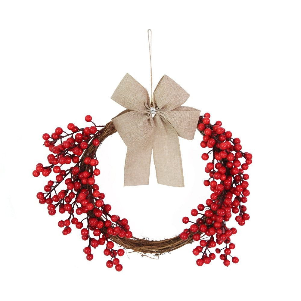 Bow Red Berry Wreath a Ornament 5