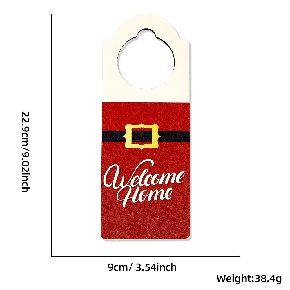 Christmas Belt Door Hanger Hanging Sign
