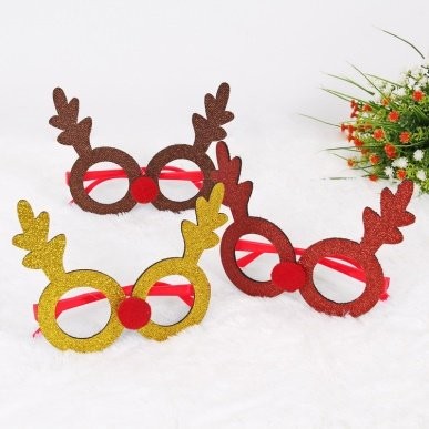 Christmas Decoration Glasses 13x12.5cm