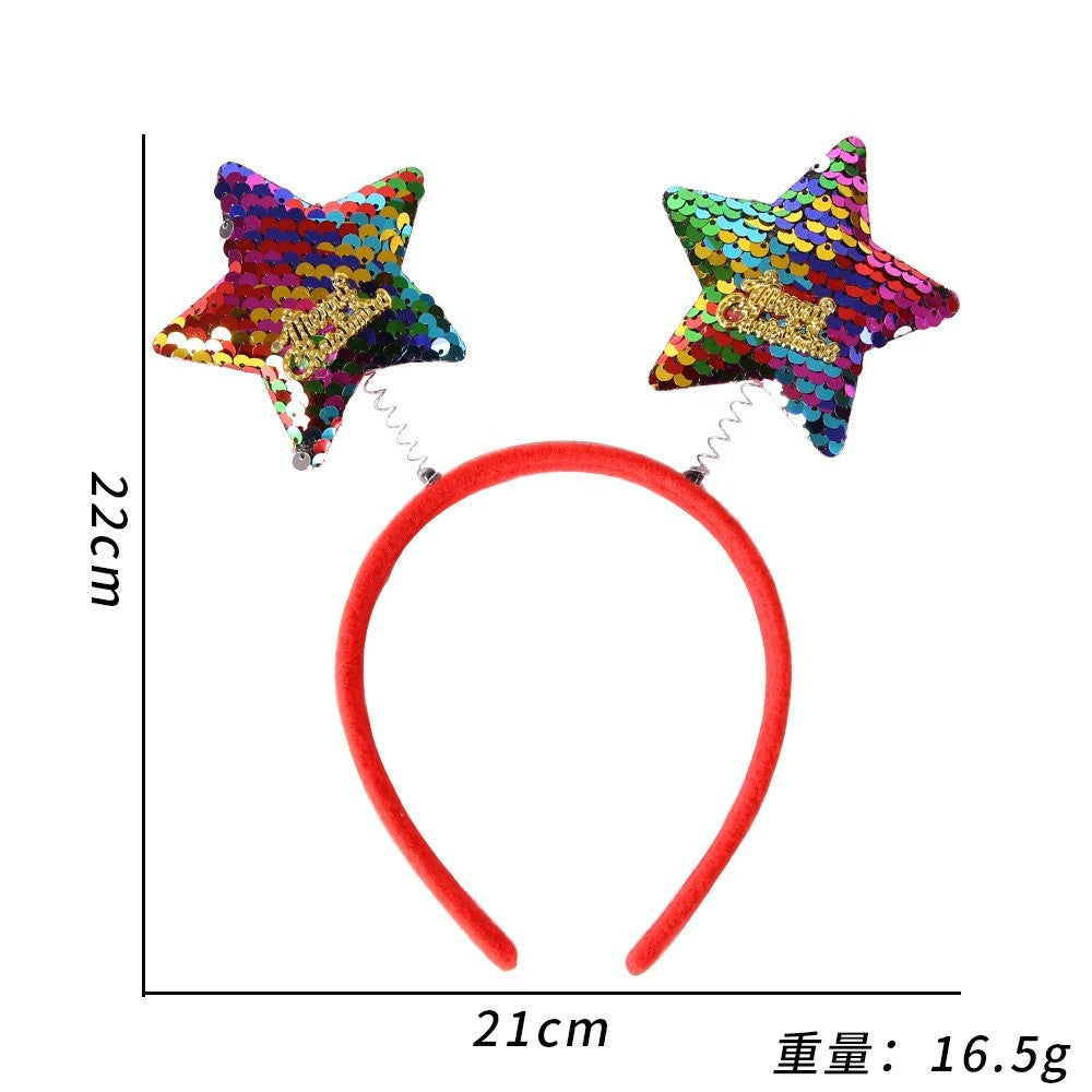 Christmas Five-Pointed Star Headband
