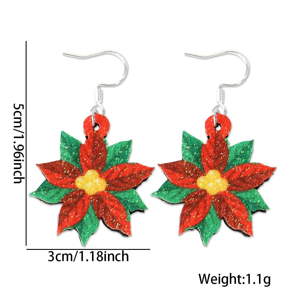 Christmas Flower Hair Clip 5*3cm