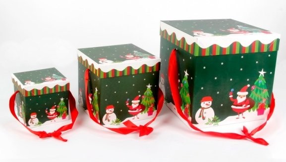 Christmas Gift Box (Set Large Small) 2