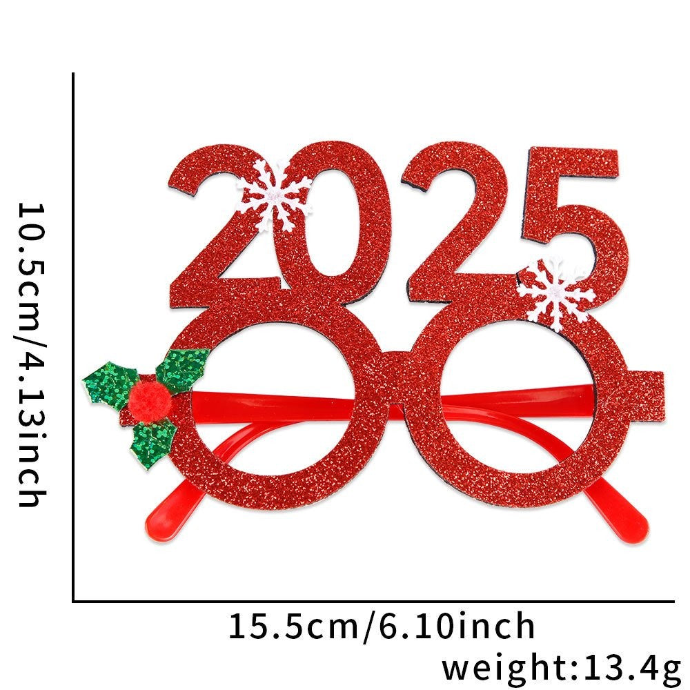 Christmas Green Hat Red Glasses 3