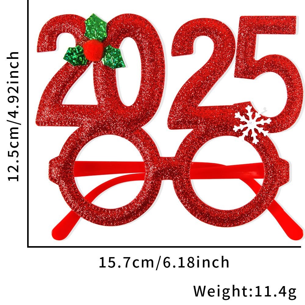 Christmas Green Hat Red Glasses 7