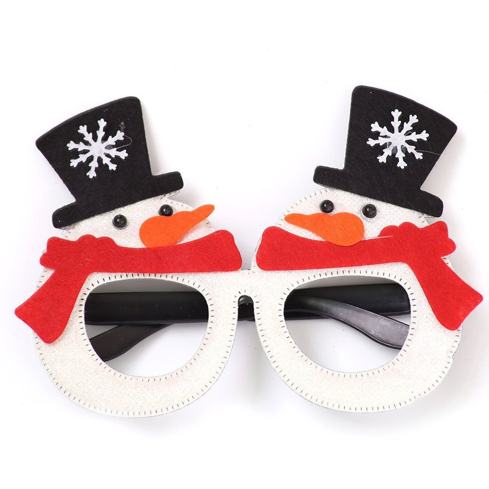 Christmas Snowman Glasses