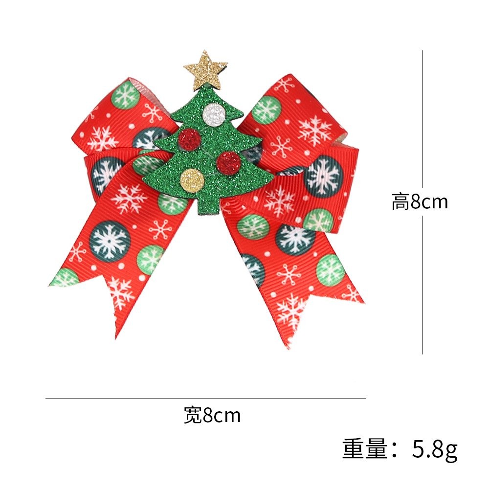 Christmas Tree Hair Clip 8*8cm