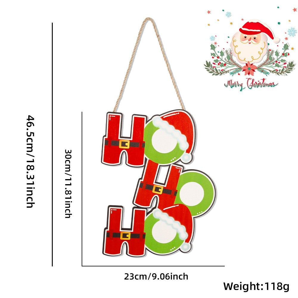 Christmas Tree Letter Style Hanging Sign 4
