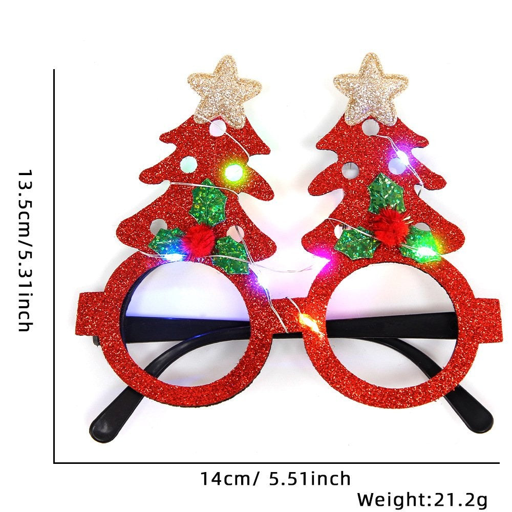 Christmas Tree Red (with LED) Glasses