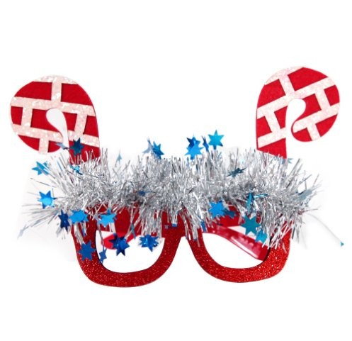Christmas Tree Snowman Tinsel Boa Glasses 9