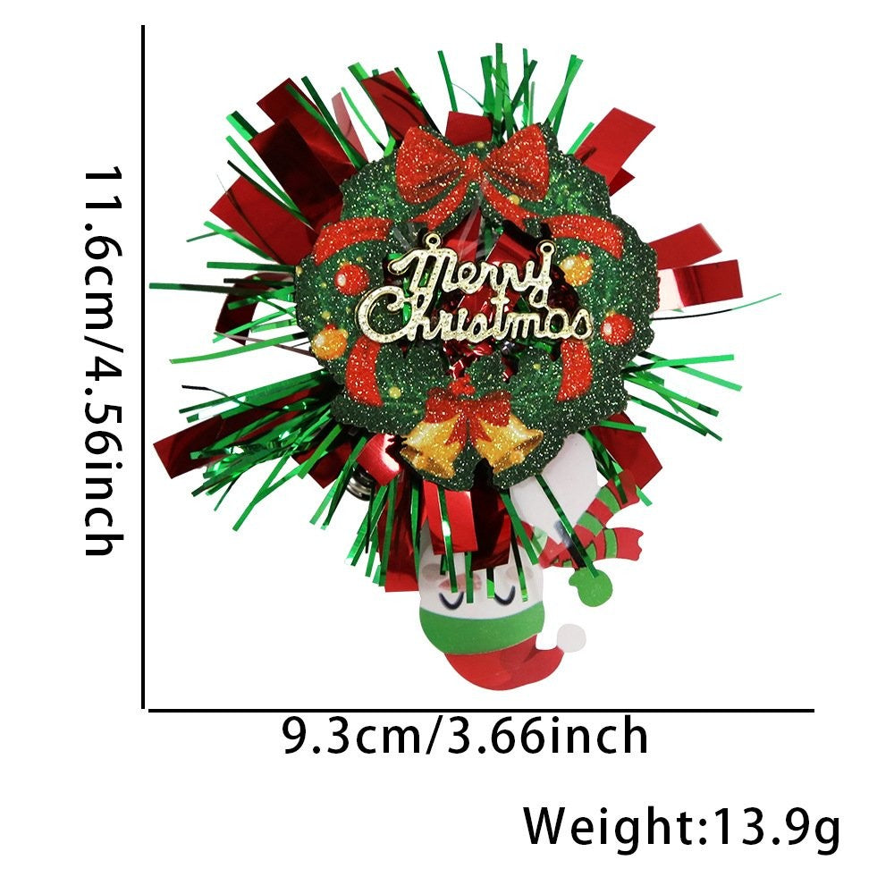 Christmas Wreath Hair Clip