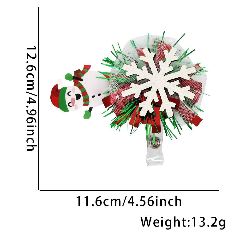 Christmas Wreath Hair Clip 7