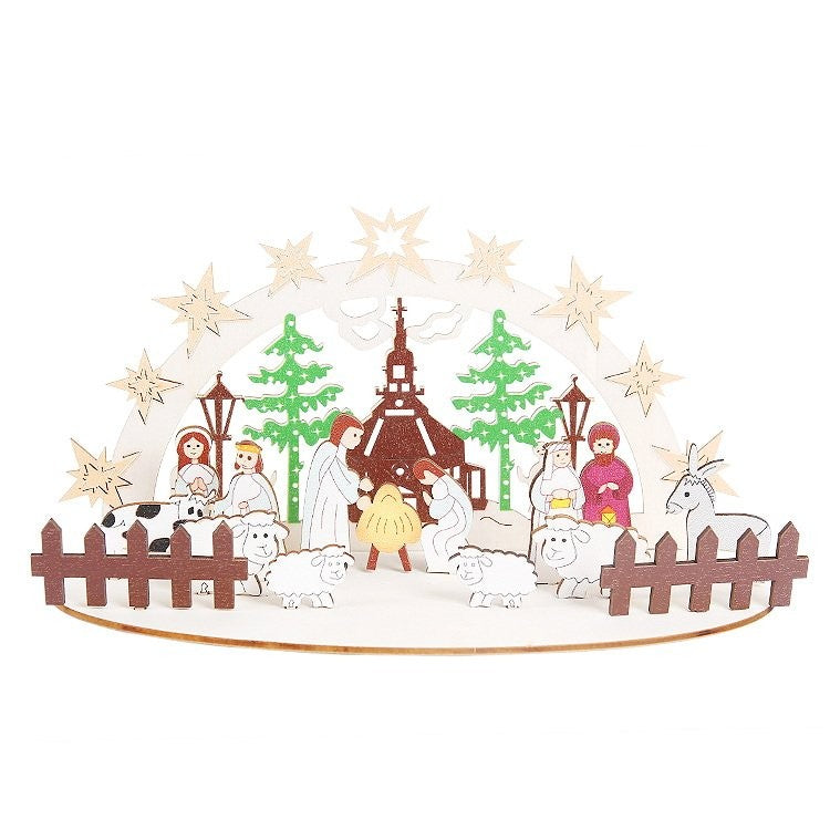 DIY Colorful Jesus Figurine Ornament
