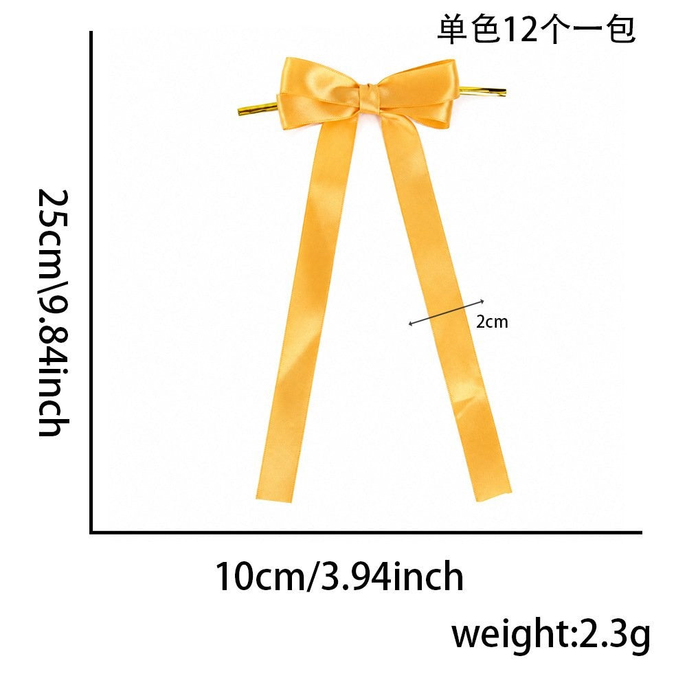 Double Layer Yellow Bow