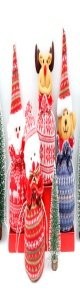 Drawstring Knitted Apple Gift Bag Stocking
