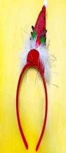Feather Sequin Mini Hat Head Bopper