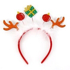Gift Reindeer Corner White Fluffy Headband 23*24.5cm