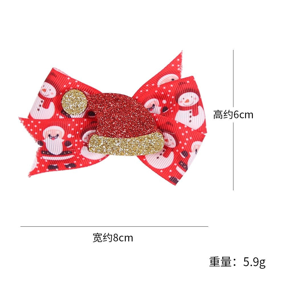 Gold Christmas Hair Clip