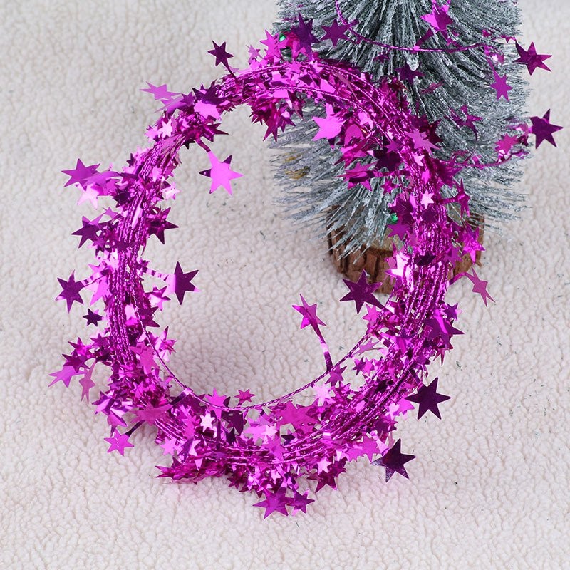 Gold Iron Wire Five-Pointed Star Tinsel 6