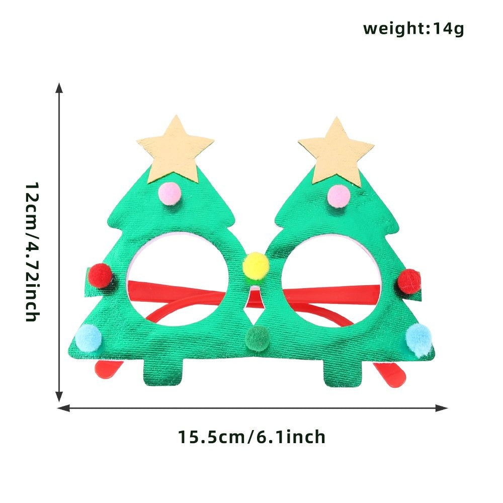 Green Christmas Tree Glasses