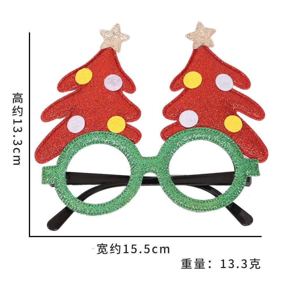 Green Christmas Tree Yellow Glasses 2