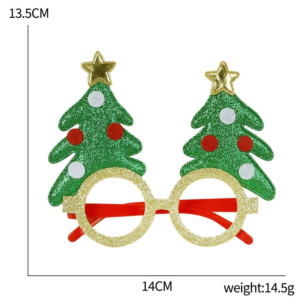 Green Christmas Tree Yellow Glasses 7