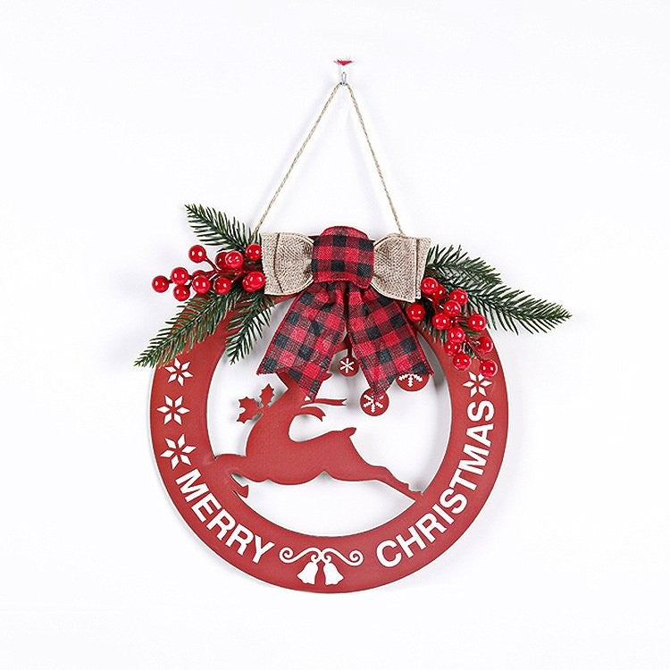 Hollow Cut Wooden Hanging Sign - Reindeer Ornament