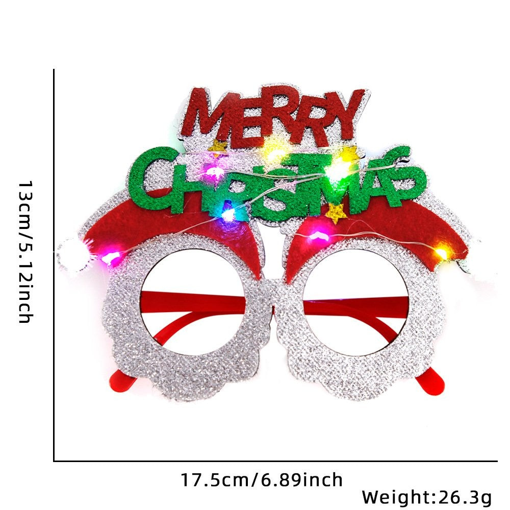 Merry Christmas Letter Style (with LED) Glasses