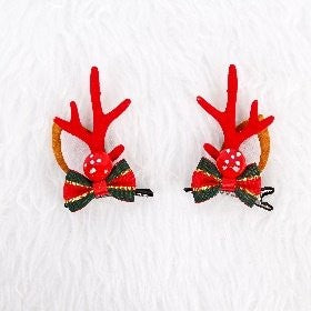 Mushroom Small Bow Hair Clip