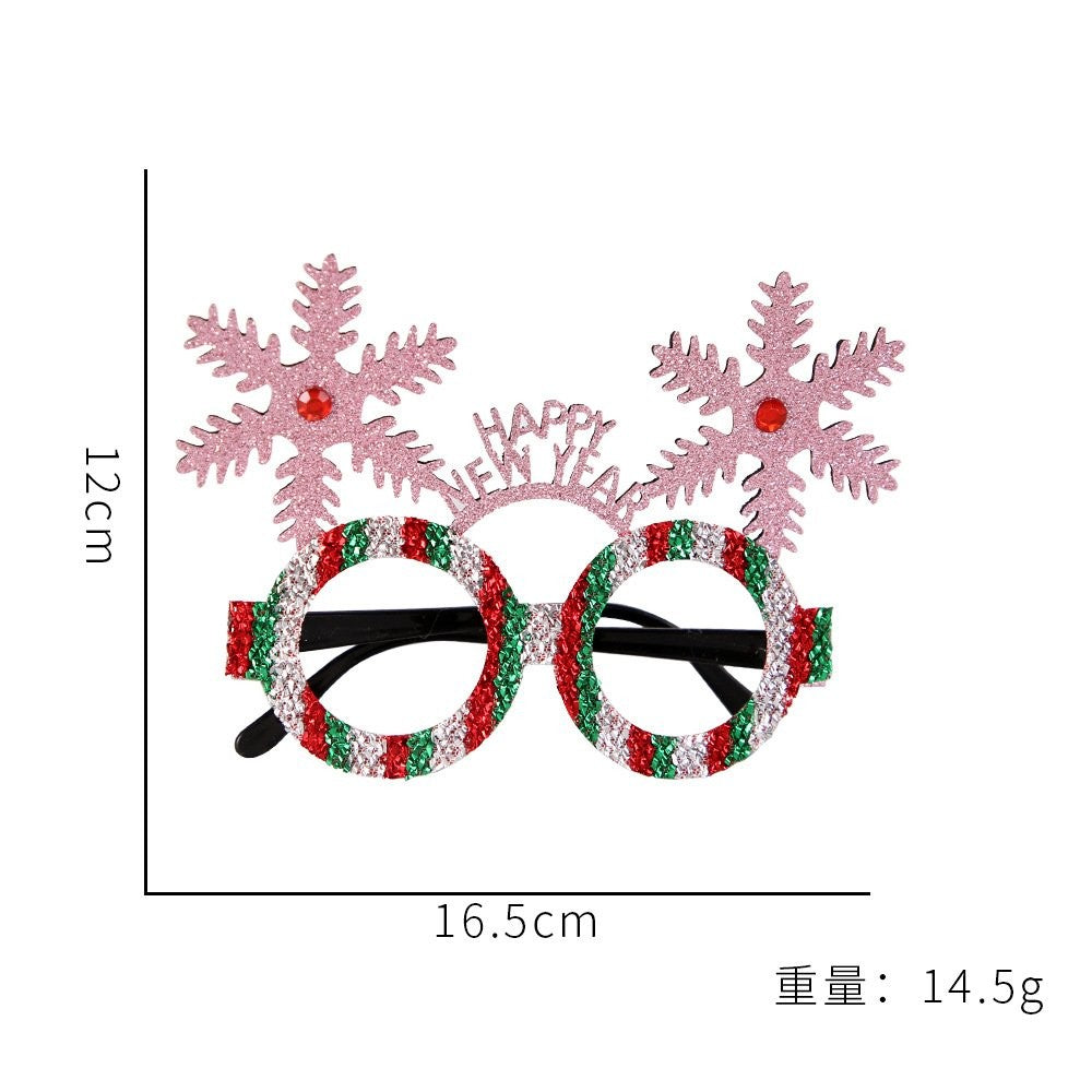 Pink Snowflake Glasses