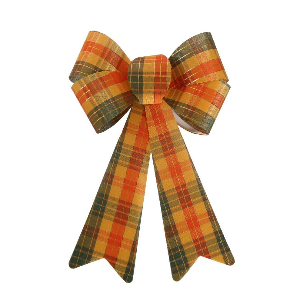 Red & White Plaid Bow 17.5*24.5cm 2