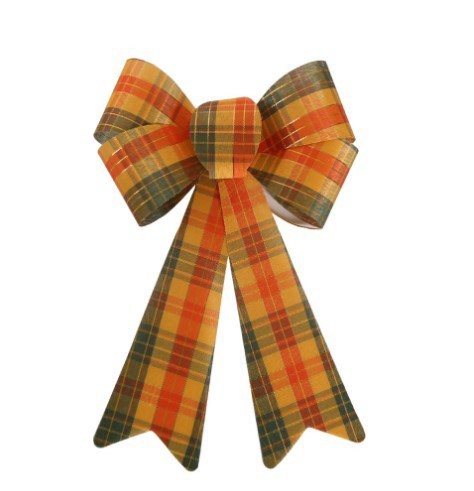 Red & White Plaid Bow 17.5*24.5cm 4