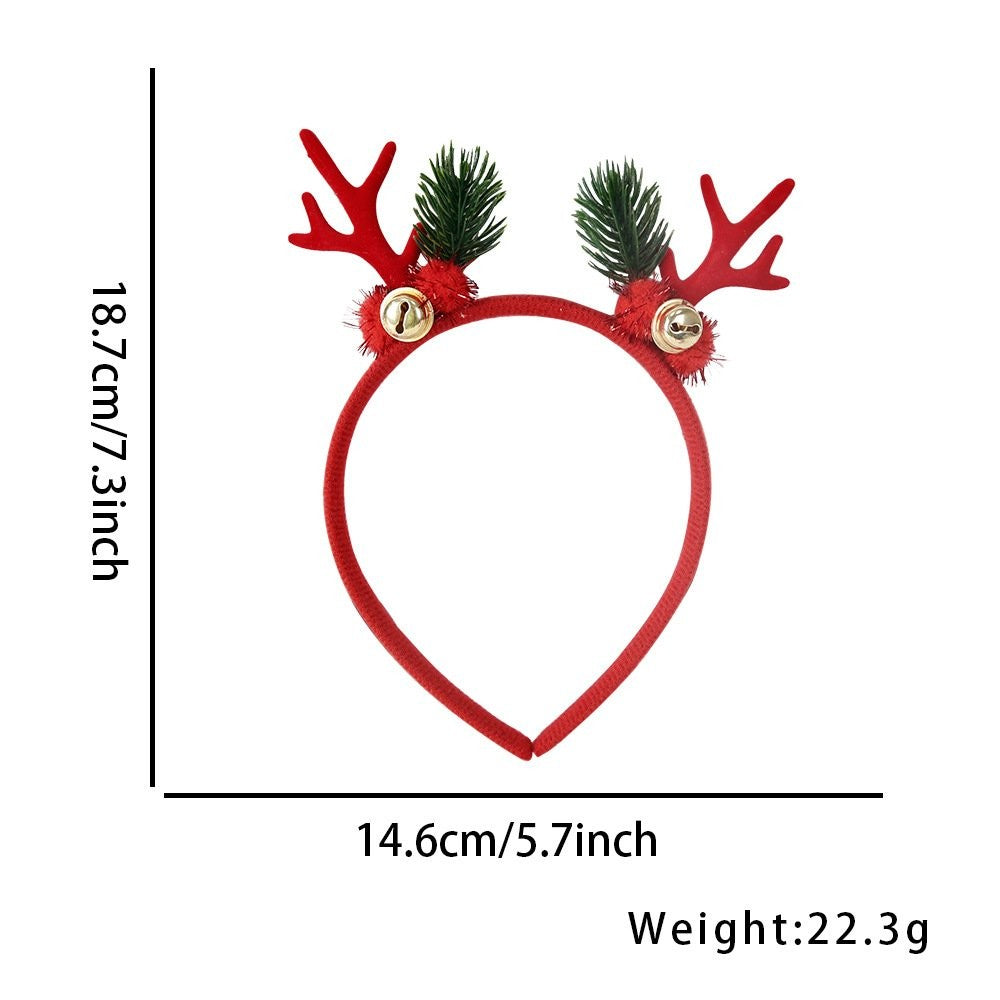 Red Antler Bell Headband 18.7*14.6cm