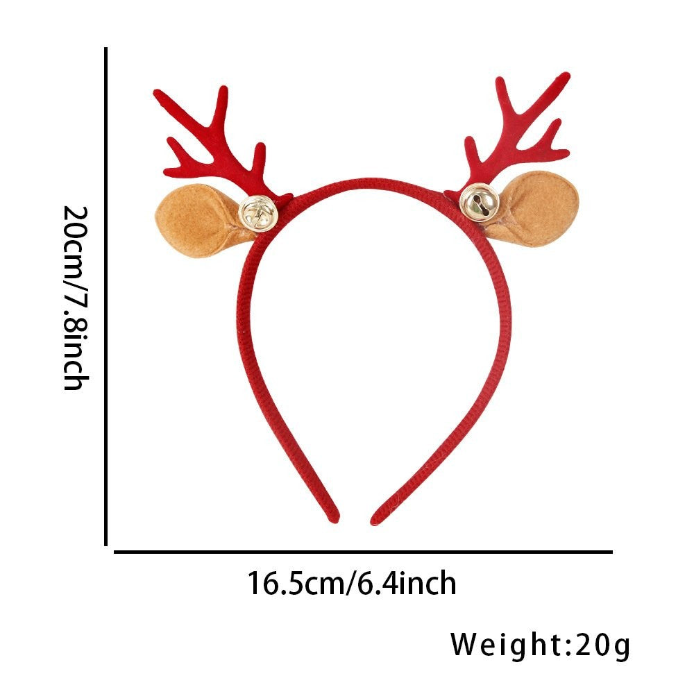 Red Antler Bell Headband 18.7*14.6cm 3