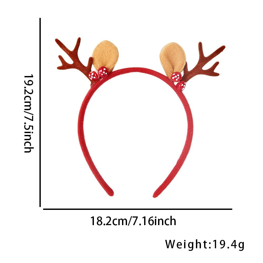 Red Antler Bell Headband 18.7*14.6cm 4