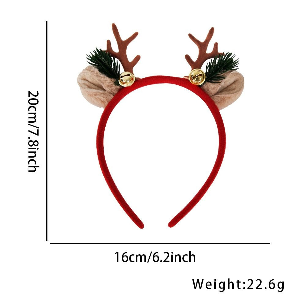 Red Antler Bell Headband 18.7*14.6cm 6