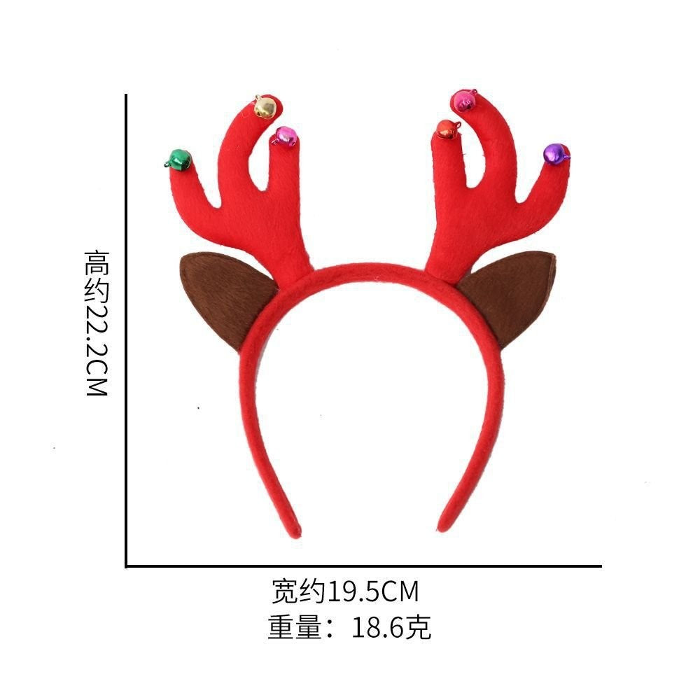 Red Antler Bell Headband 22.2*19.5cm