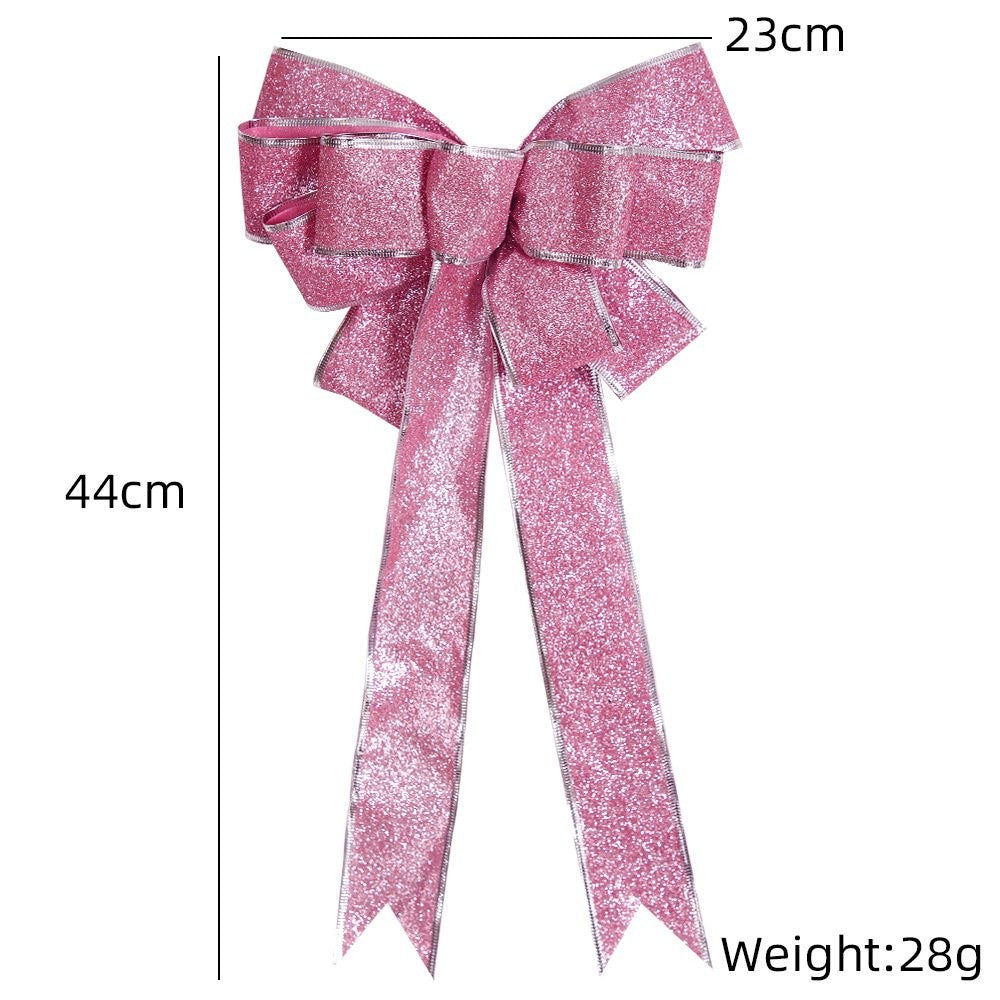 Red Black Square Plaid Bow 3