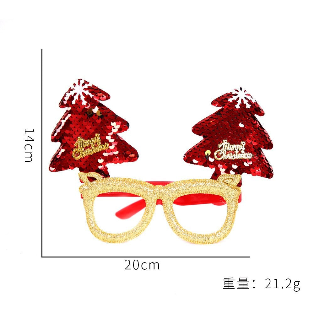 Red Christmas Tree Glasses 14*20cm
