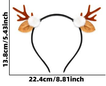Red Gem Bow Tie Red Antler Headband 3