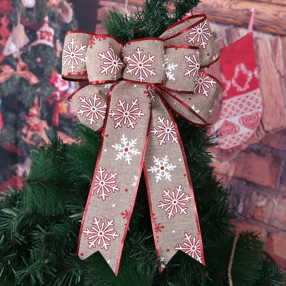 Red Printed Bow (Small) 2