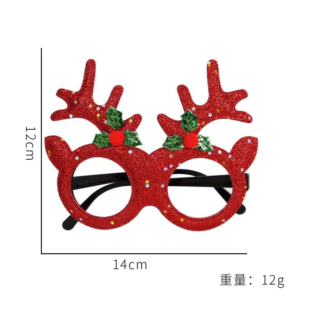 Red Reindeer Corner Glasses