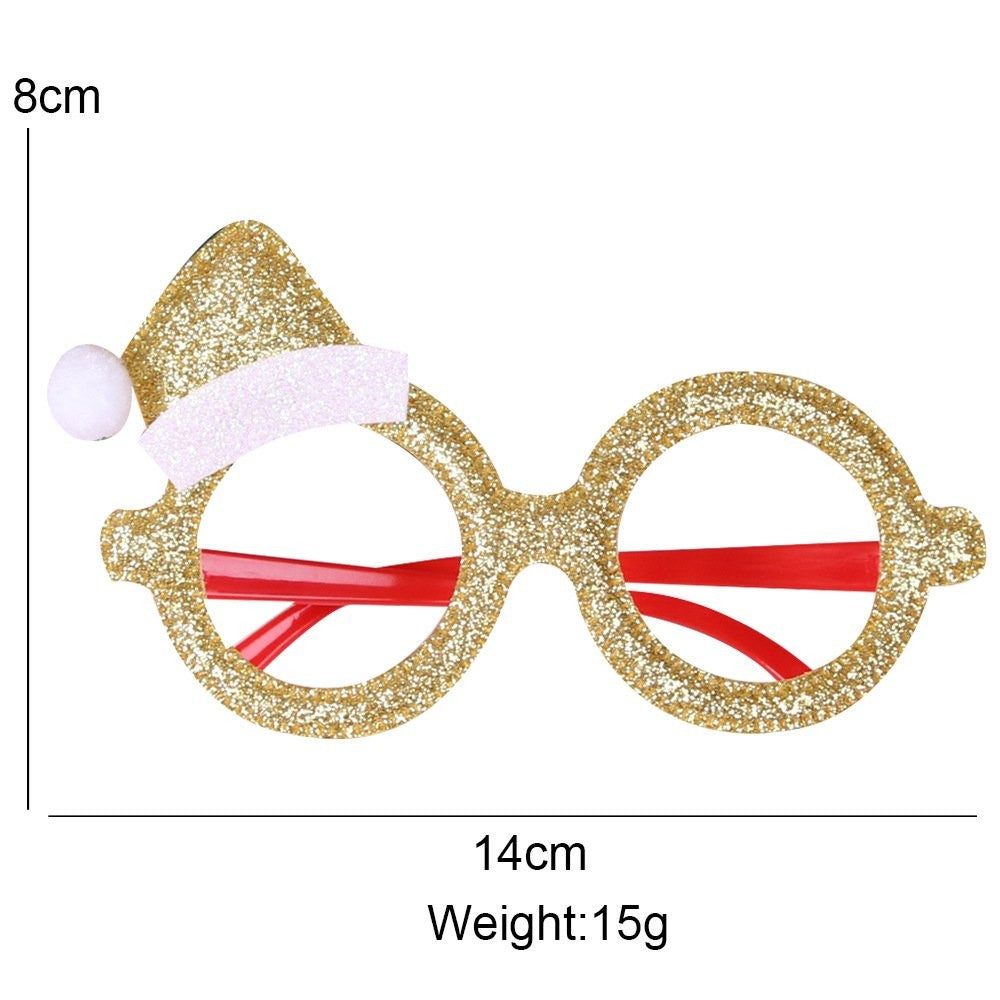 Red Santa Hat Glasses 8*14cm 3
